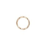 ELSIE LOVE Coco Crush Ring · 925 Sterling Silver 18K Gold Plated · Quilted Engraving with Zirconia · Elegant Women’s Fashion Ring - Image 11
