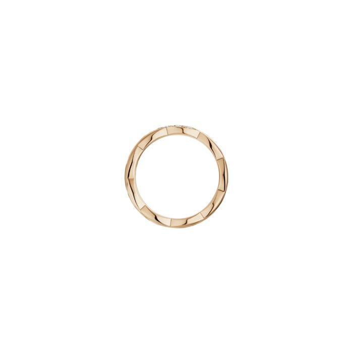 ELSIE LOVE Coco Crush Ring · 925 Sterling Silver 18K Gold Plated · Quilted Engraving with Zirconia · Elegant Women’s Fashion Ring - Image 11