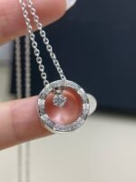 ELSIE LOVE Coco Crush Necklace Women 18K Gold Plated V Gold Zirconia PVD 5x Layered Circle Pendant - Image 11