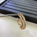 ELSIE LOVE Coco Crush Hoop Earrings Women 18K Gold Plated V Gold PVD 5x Layered Fashion Jewelry - Image 10