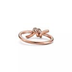 ELSIE LOVE Knot Ring Women 18K Gold Plated V Gold Zirconia PVD 5x Layered Elegant Band - Image 11