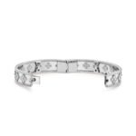 ELSIE LOVE Clover Bracelet Women 18K Gold Plated V Gold Zirconia PVD 5x Layered Luxury Bangle 6.3" - Image 11