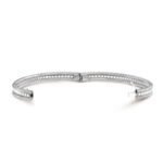 ELSIE LOVE Perlee Bangle Bracelet for Women, 18K Gold Plated V Gold, Cubic Zircon - Image 11