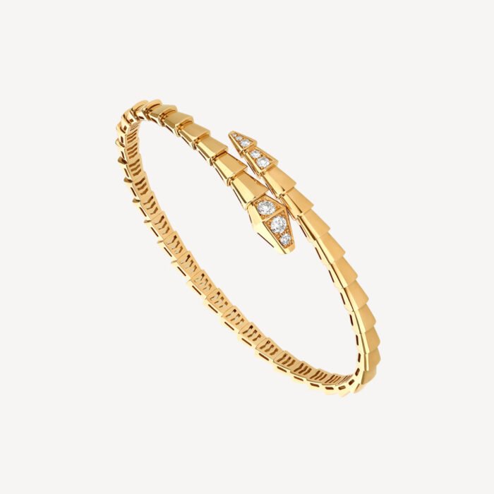 ELSIE LOVE Serpenti Bracelet 18K Gold Plated CZ - Image 1
