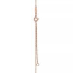 ELSIE LOVE Small Knot Pendant with Zirconia | V Gold 18K Gold Plated Adjustable Minimalist Necklace - Image 9