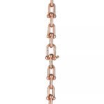 ELSIE LOVE Link Necklace | V Gold 18K Gold Plated Minimalist Chain Necklace 18” - Image 12