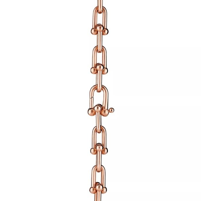 ELSIE LOVE Link Necklace | V Gold 18K Gold Plated Minimalist Chain Necklace 18” - Image 12