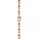 ELSIE LOVE Small Link Necklace 18K Gold Plated V Gold PVD 5x Layered 18" - Image 12
