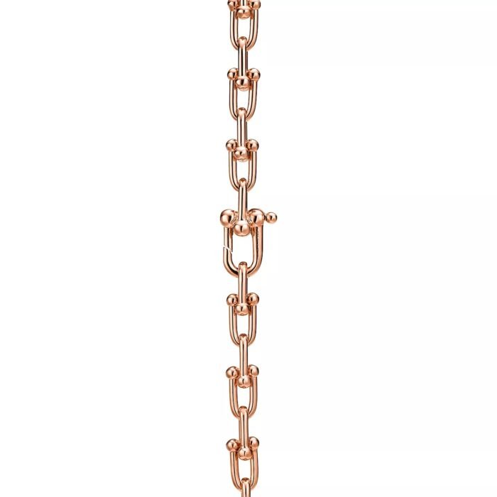 ELSIE LOVE Small Link Necklace 18K Gold Plated V Gold PVD 5x Layered 18" - Image 12