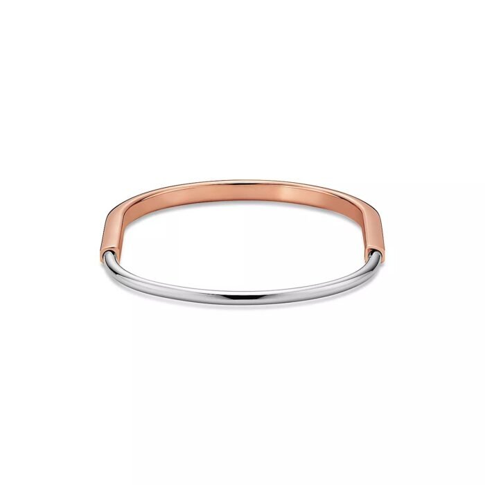 ELSIE LOVE Lock Bracelet Narrow | 18K Gold Plated V Gold PVD 5x Layered Medium - Image 12