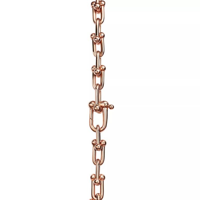 ELSIE LOVE Small Link Bracelet for Women, 18K Gold Plated, V Gold, PVD 5x Layered, Fits Medium Wrist - Image 13