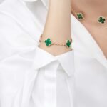 ELSIE LOVE Clover Leaf Bracelet ,925 Silver, 18k Gold Plated - Image 36