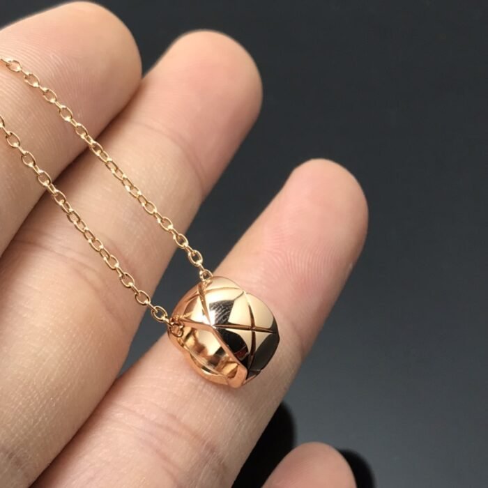ELSIE LOVE Coco Crush Necklace Women 18K Gold Plated V Gold PVD 5x Layered Adjustable Chain - Image 12