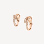 ELSIE LOVE Chain Link Earrings with Cubic Zirconia · 925 Sterling Silver · 18K White Gold Plated · PVD 5x Layered - Image 4