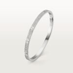 ELSIE LOVE Cubic Zircon Paved Screw Bangle | V Gold 18K Gold Plated with PVD Technology - Image 10