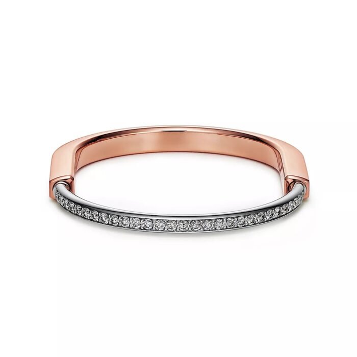ELSIE LOVE Lock Bracelet 18K Gold Plated with Zirconia, Medium Size - Image 13
