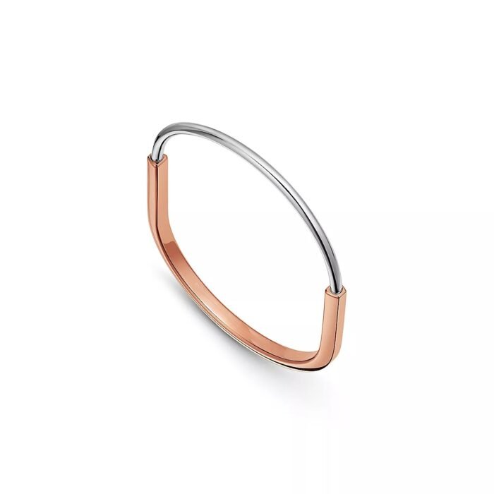 ELSIE LOVE Lock Bracelet Narrow | 18K Gold Plated V Gold PVD 5x Layered Medium - Image 13