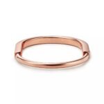 ELSIE LOVE Lock Bangle, 18K Gold Plated, V Gold, Medium Size, PVD 5x Layered - Image 13