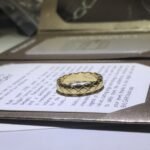 ELSIE LOVE Coco Crush Ring | 925 Silver 18K Gold Plated Quilted Fashion Ring - Image 13