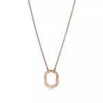 ELSIE LOVE Small Lock Pendant Necklace | V Gold 18K Gold Plated Adjustable Chain - Image 13