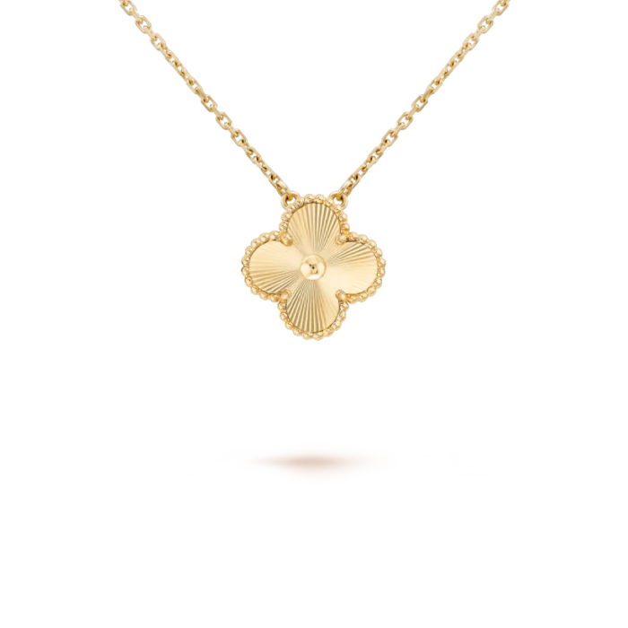 Clover Leaf Necklace,925 Silver, 18k Gold Plated - Image 13