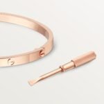 ELSIE LOVE Classic Bracelet Small Model | V Gold 18K Gold Plated Screw Design - Image 11