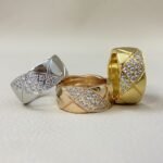ELSIE LOVE Coco Crush Ring · 925 Sterling Silver 18K Gold Plated · Quilted Design with Full Zirconia Inlay · Luxury Women’s Ring - Image 14
