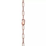 ELSIE LOVE Medium Lock Pendant Necklace | V Gold 18K Gold Plated with Zirconia, 18” - Image 14