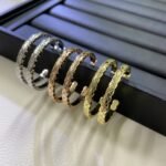 ELSIE LOVE Coco Crush Hoop Earrings Women 18K Gold Plated V Gold PVD 5x Layered Fashion Jewelry - Image 13