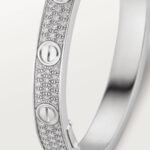 ELSIE LOVE Wide Pavé Bangle Bracelet Women’s Luxury 18K Gold Plated Zirconia Cuff - Image 14