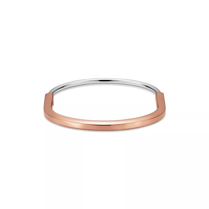 ELSIE LOVE Lock Bracelet Narrow | 18K Gold Plated V Gold PVD 5x Layered Medium - Image 14