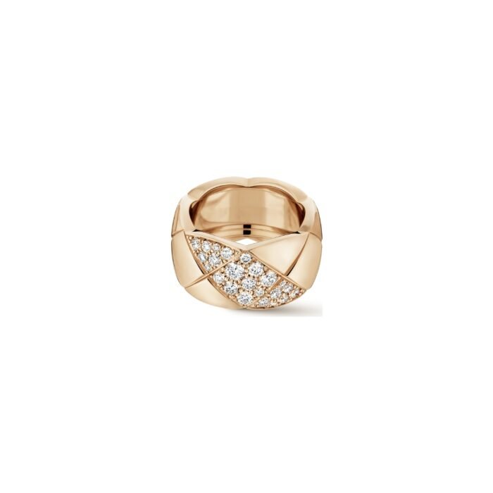 ELSIE LOVE Coco Crush Ring · 925 Sterling Silver 18K Gold Plated · Quilted Design with Full Zirconia Inlay · Luxury Women’s Ring - Image 16