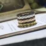 ELSIE LOVE Coco Crush Ring | 925 Silver 18K Gold Plated Quilted Fashion Ring - Image 17