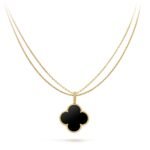 ELSIE LOVE Clover Pendant Necklace, Women’s Long Chain 925 Sterling Silver, 18K Gold Plated - Image 19