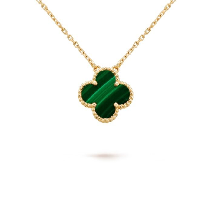 Clover Leaf Necklace,925 Silver, 18k Gold Plated - Image 17