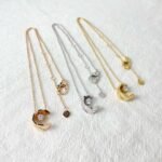 ELSIE LOVE Coco Crush Necklace Women 18K Gold Plated V Gold Zirconia C Letter Pendant PVD 5x Layered - Image 18