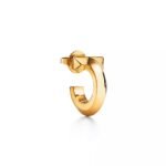ELSIE LOVE T1 Hoop Earrings Extra Small | V Gold 18K Gold Plated Minimalist Hoops - Image 2
