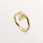 ELSIE LOVE Nail Ring, Women’s 18K Gold Plated Cubic Zircon Open Ring - Image 2