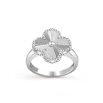 ELSIE LOVE Clover Leaf Ring,925 Silver, 18k Gold Plated - Image 14