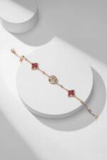 Color Blossom Amazonite Bracelet | 18K Gold Plated Motif Mix - Image 4