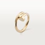 ELSIE LOVE Nail Ring, Women’s 18K Gold Plated Minimalist Open Ring - Image 2