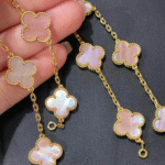 ELSIE LOVE Clover Leaf Bracelet ,925 Silver, 18k Gold Plated - Image 14