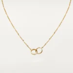ELSIE LOVE Love Intertwined Necklace Women 18K Gold Plated V Gold PVD 5x Layered Zirconia 17-Inch Chain - Image 2