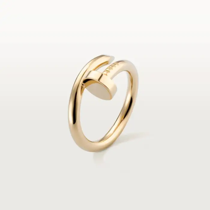 ELSIE LOVE Nail Ring, Women’s 18K Gold Plated Minimalist Open Ring - Image 2