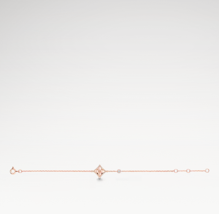 ELSIE LOVE Color Blossom Star Bracelet | 18K Rose Gold Plated, Pink Mother-of-Pearl & Zircon - Image 2