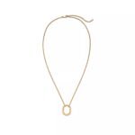 ELSIE LOVE Small Lock Pendant Necklace | V Gold 18K Gold Plated Adjustable 16-18” - Image 2