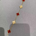 ELSIE LOVE Clover Leaf Bracelet ,925 Silver, 18k Gold Plated - Image 21