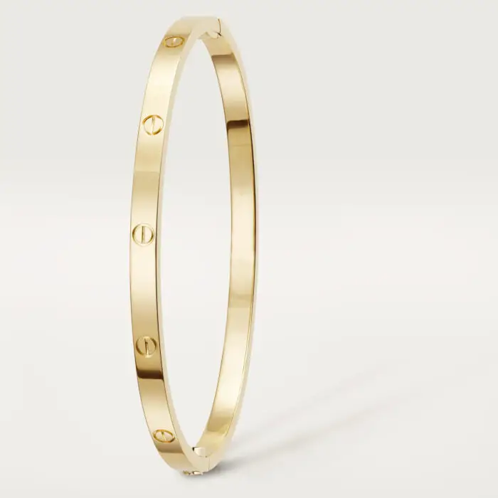 ELSIE LOVE Classic Bracelet Small Model | V Gold 18K Gold Plated Screw Design - Image 2