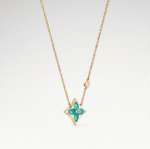 Color Blossom Amazonite Star Necklace | 18K Gold Plated - Image 2