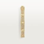 ELSIE LOVE Wide Pavé Bangle Bracelet Women’s Luxury 18K Gold Plated Zirconia Cuff - Image 2